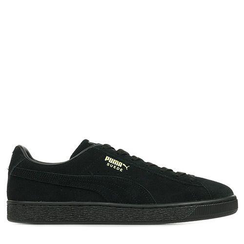 Puma suede noir best sale femme pas cher